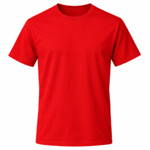 classic red crew neck t shirt